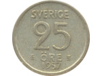 SUEDE 25 ORE 1957 TS TTB N2