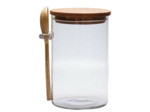 Bocal hermétique cuillère bois 20x14cm