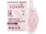 Foamie Après-Shampoing solide pour cheveux secs et abîmés à l'hibiscus qui répare les cheveux, démêlant cheveux 100% vegan et sans plastique 80g Hibiscus pour Cheveux Abîmés