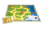 Tapis de jeu dino 120x120x1,2cm
