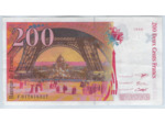 FRANCE 200 FRANCS EIFFEL 1996 ALPHABET F SUP