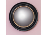 Grand miroir convexe noir doré 43cm