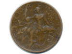 FRANCE 5 CENTIMES DUPUIS 1904 TB+ (G165) N2
