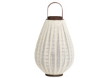 Lanterne à vent DAZIO toile naturel 36x55cm