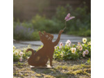 Silhouette fer Chat papillon 37x9x47cm