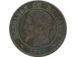 FRANCE 2 CENTIMES NAPOLEON III 1854 A TTB