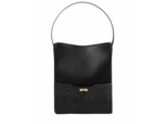 Sac Bucket en Cuir Vegan Jenah St. - Grand Modèle - Noir détail imprimé