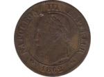 FRANCE 2 CENTIMES NAPOLEON III 1862 K (Bordeaux) TB+