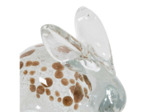 Presse papier verre lapin Garenne blanc 7x10x11cm