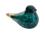 Presse papier oiseau verre bleu océan 13x8x9cm