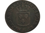 LOUIS XV (1715-1774) SOL A LA VIEILLE TETE 1774 H (La Rochelle) TB+