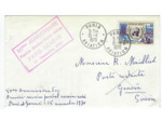 50éme ANNIVERSAIRE PREMIER SERVICE POSTAL AERIEN PARIS GENEVE 15 NOVEMBRE 1970