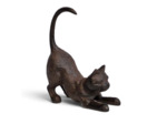Cale porte statuette déco chat fonte 18x6x14cm