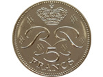 MONACO 5 FRANCS 1995 B.U. (MC153)