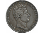 ITALIE 5 LIRE SARDAIGNE 1845 P (GENES ANCRE) TTB-