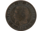 FRANCE 2 CENTIMES NAPOLEON III 1856 B ROUEN - Etat TB