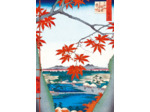 CARNET HAZAN GAUFRE L'AUTOMNE DANS L'ESTAMPE JAPONAISE 18 X 26 CM (PAPETERIE)