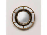 Miroir convexe doré 6 parties 17cm