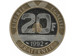 FRANCE 20 FRANCS MONT ST MICHEL 1992 BE BELLE EPREUVE