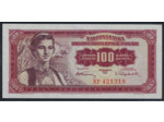 YOUGOSLAVIE 100 DINARA 1-5-1955 SERIE XF SUP (W69)