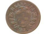SUISSE 2 RAPPEN (2 CENTIMES) 1899 B TTB