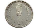 NOUVELLES HEBRIDES 100 FRANCS ARGENT 1966 ESSAI SUP (Lec58)