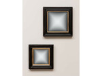 Ensemble 2 miroirs convexes carrés 30x30cm