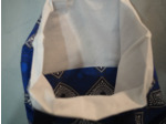 SAC TOTE BAG BLEU ET BLANC AVEC GRANDES ET PETITES ANSES