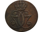 DANEMARK 1 SKILLING DANSKE 1771 K.M. TB+ (KM616.1)