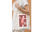 Tote bag ou sac "Joueur garçon de badminton"