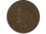FRANCE 10 CENTIMES CERES 1885 A TB