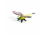 Figurine Miniature Libellule Jaune Verre 7x7x3cm