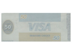 U.S.A. TRAVELERS CHEQUE VISA CREDIT LYONNAIS 50 DOLLARS 135.6002.521.895