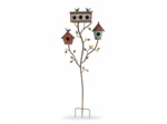 Nichoir oiseaux multicolore fer 49x15x144cm