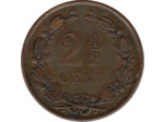 PAYS-BAS HOLLANDE 2 1/2 CENT 1886 TTB