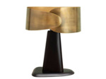 Lampe vintage en laiton 36x28x45cm