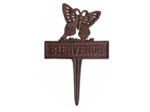 Pique Bienvenue papillon en fonte