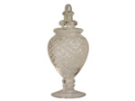 Bocal sur base verre Diamant 21x10cm