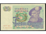 SUEDE 5 KRONOR 1977 Série AU SPL (W51c)