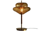 Lampe ambre verre 45x45x65cm