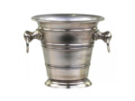 Seau à champagne argenté 16x20x18cm