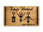 Today's Workout - Plateau en bois et résine époxy