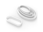 Moules endiguement ovales translucides pour socles