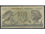 ITALIE 500 LIRE 20-6-1966 L11 TB+