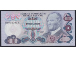 TURQUIE 1000 LIRA L.1970 (1970) Série D70 NEUF (W191)