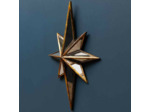 Étoile miroirs dorée Constellation 33x25x4cm