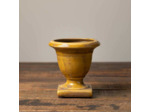 Mini vasque moutarde céramique 12x12x12cm