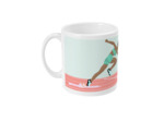 Tasse ou mug athlétisme "Sprint femme" - Personnalisable