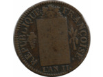 LOUIS XVI (1774-1793) 1 SOL AUX BALANCES 1793 BB (STRASBOURG) TB