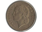 FRANCE 5 FRANCS  LAVRILLIER BRONZE ALU 1940 TB+
